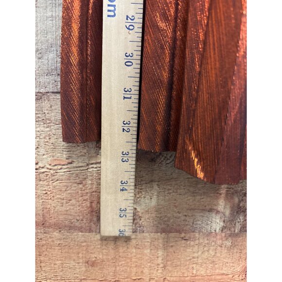 Flying Tomato Womens Pleated Metallic Maxi Skirt L - Picture 2 of 7